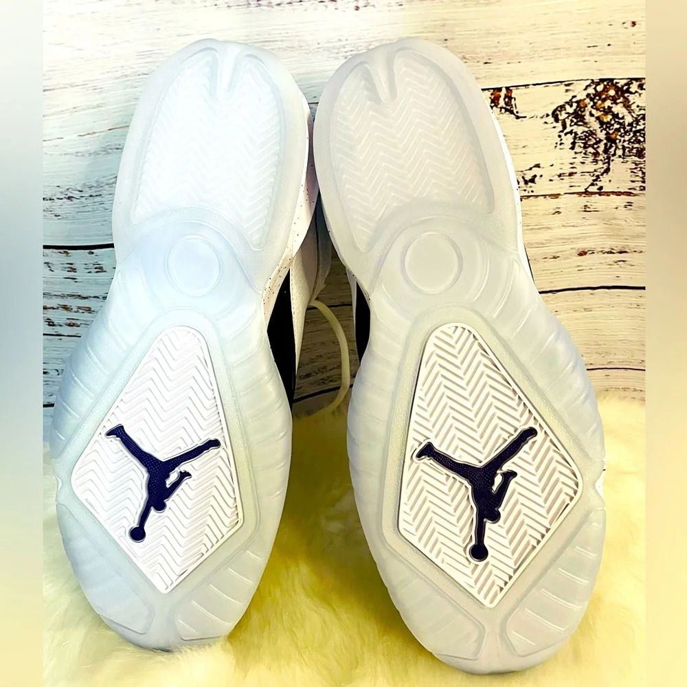 New Men’s Nike Jordan Royal White Black purple Basketball Sports shoes size 11